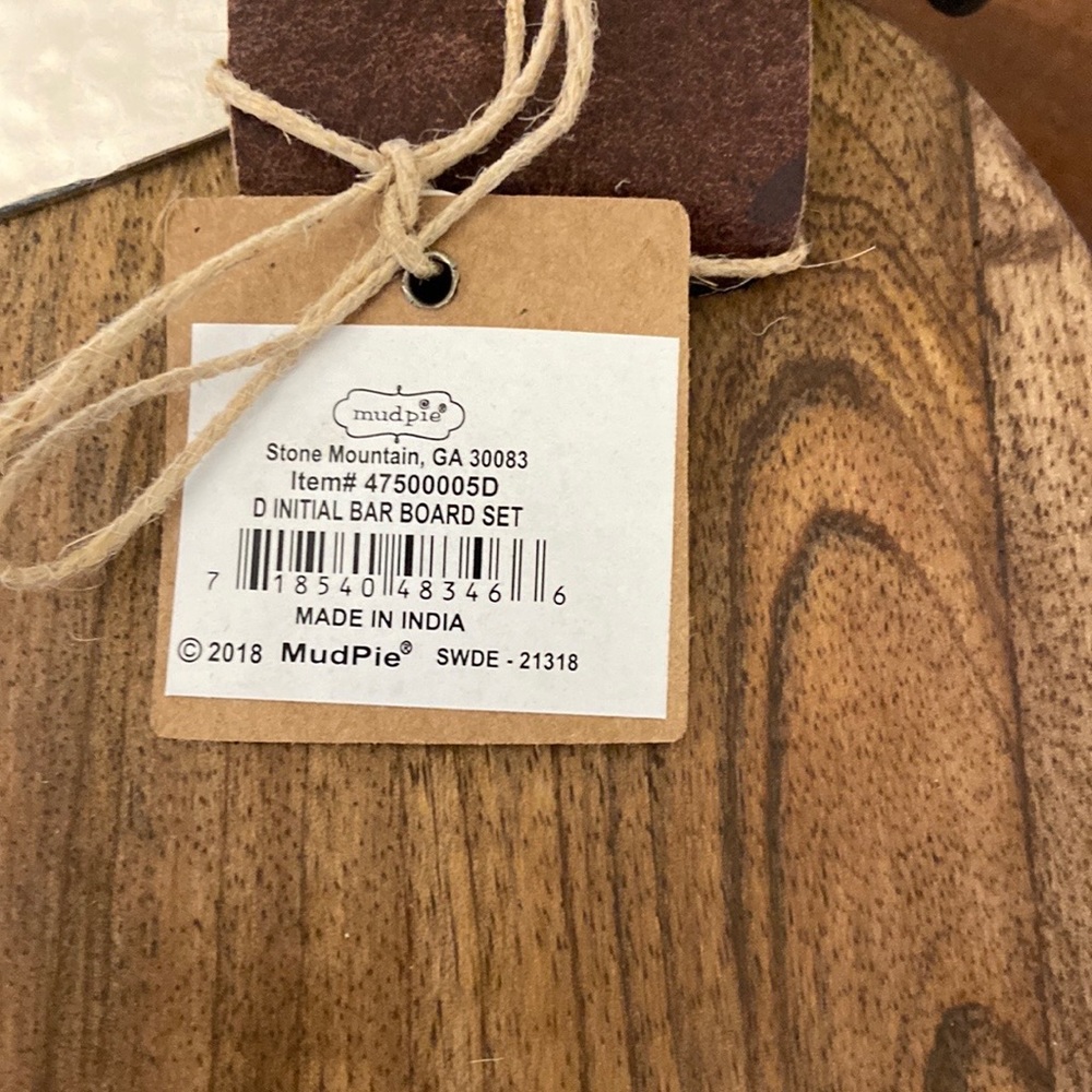 NWT Mud Pie Bar/Cheese Charcuterie Board Set - Picture 7 of 9
